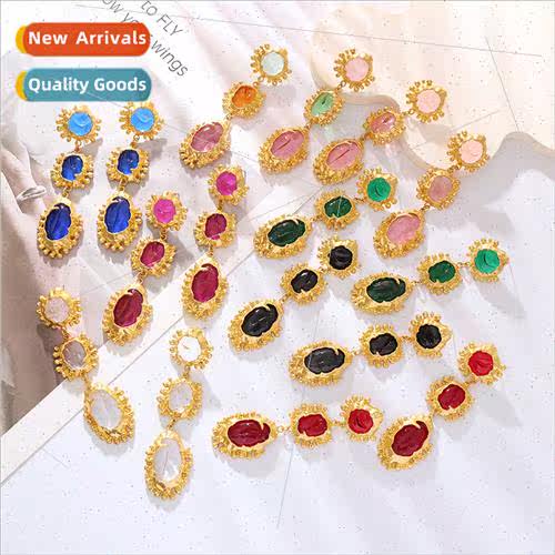 Vintage multi-layer alloy antique gold-plated high-level sen