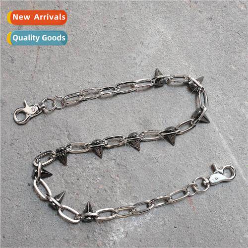 Handmade riveted waist chain chain punk cool unisex male fem