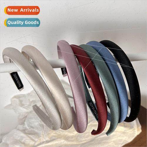 Retro fine edge glossy hair bands solid color good-looking v