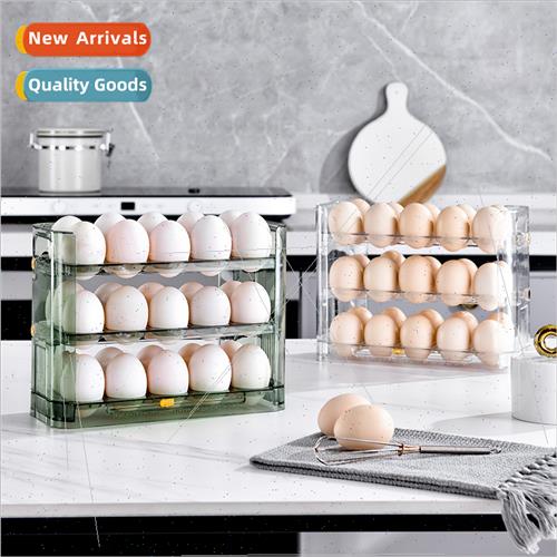 Refrigerator Egg Organizer Reversible Shelf PET Egg Carton