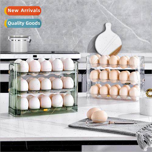 Refrigerator Egg Organizer Reversible Shelf PET Egg Carton