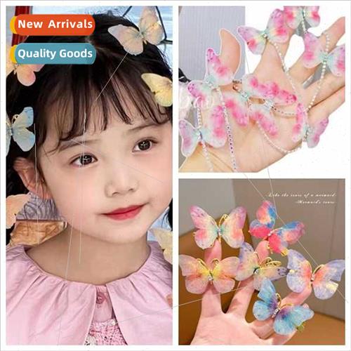 new super fairy standing colorful butterfly braided hair cha