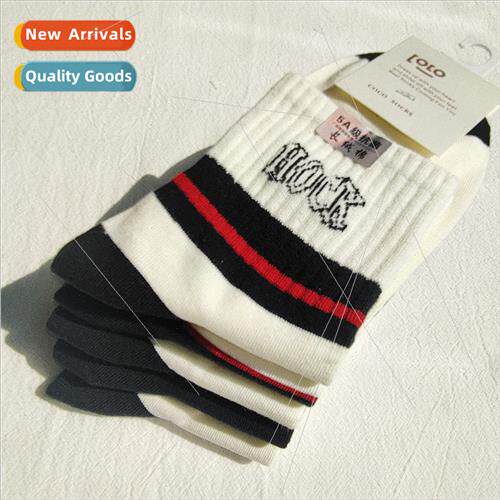Women spring autumn mid-calf socks sweat-absorbent breathabl