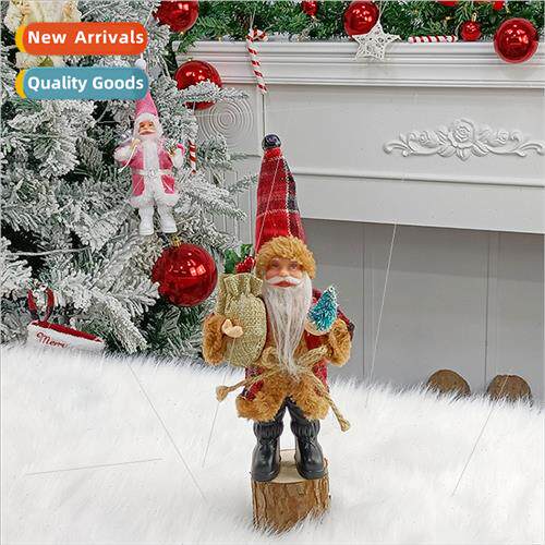 2023 Standing Santa Claus Christmas Decoration Christmas Sce