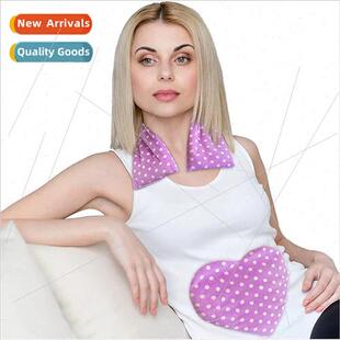 Microwaveable Flaxseed Shoulder Tummy Heart Shape Heating Pa
