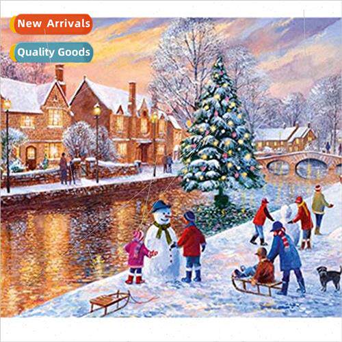 Cross Stch New DIY Christmas Snowman Full Stch mple Handmade