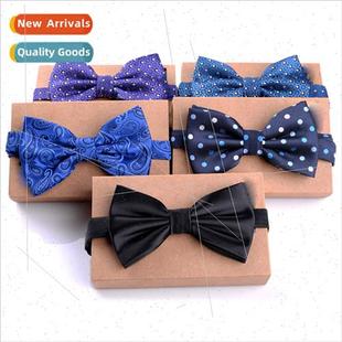 Tie Black Jacquard Men Business Bow Red Korea Wine