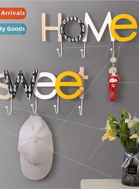 Entryway clothes key hooks bedroom wall wall hanging wall no