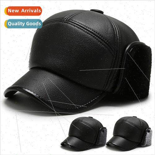 Middle-aged elderly hat men winter ear protection elderly ca