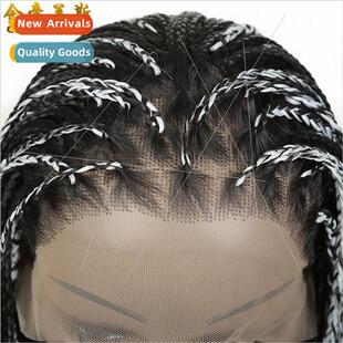 Box High Hair Front Lace Cover Braid Head Braids Wig Inch
