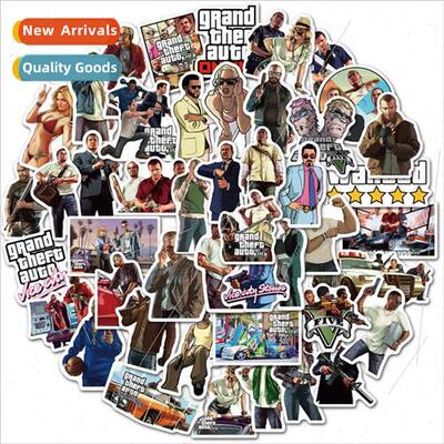 50 action game grand theft auto graffi stickers luggage skat