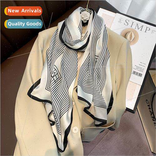 2021 new bird nest imation silk - silk scarf female travel s
