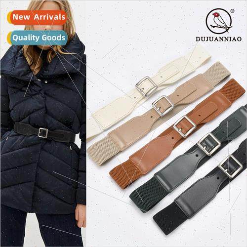 Korea ladies decorative elastic wide belt female elastic wid