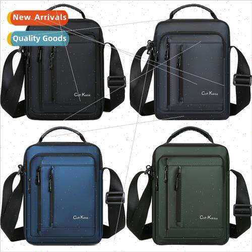 Men shoulder satchel new fall casual business vertical parag