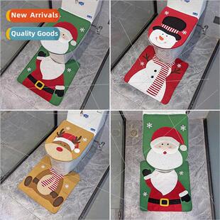 New Christmas decoration supplies toilet cover bathroom crea