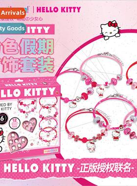 l kty bracelet diy girls toys beaded jewelry pink hair acces