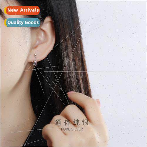 S925 silver Korea mermaid tears earrings niche hundred drop