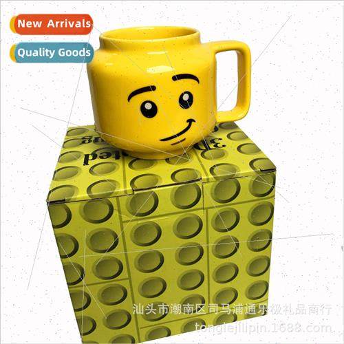 Qboy Ceramic Mug ttle man boy cute smiley face expression wa