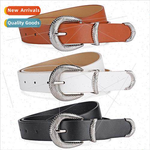Autumn winter nd threaded buckle three-piece ladies belt fas