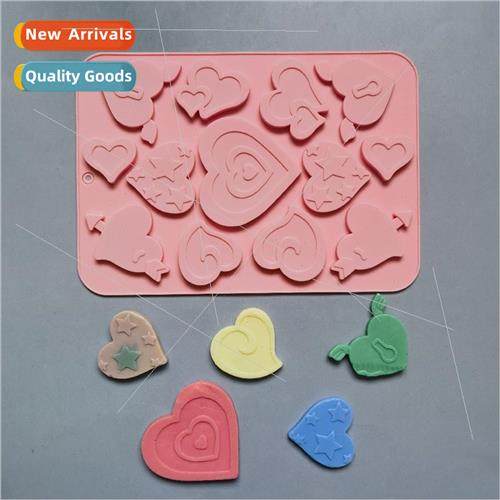 13 anduo Love 283 Chocolate Biscu Mold Cake Mold Ice Cream C
