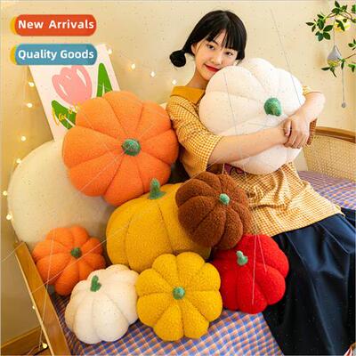 Pillow ins wind pumpkin pillow girls bed sleeping plush toy