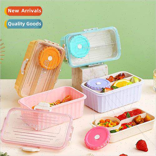 Transparent Lunch Box Sauce Salad Lunch Box 适用Students Off