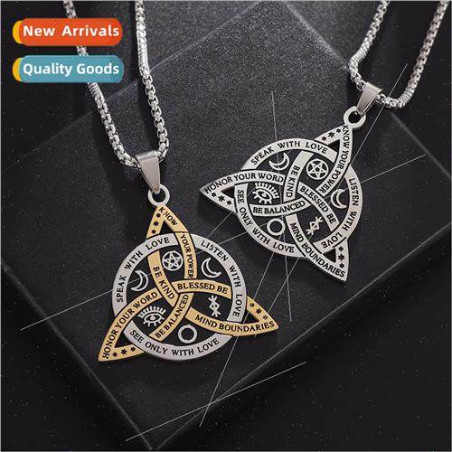 Hundreds stainless steel Celtic vintage Viking triangle men
