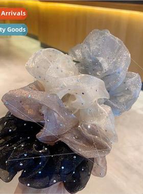 Super fairy Korean retro organza broken diamonds glter pill