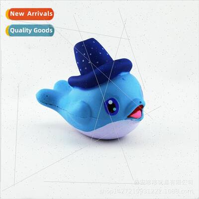 PU foam slow rebound toys cartoon dolphin Squishy pinch pinc
