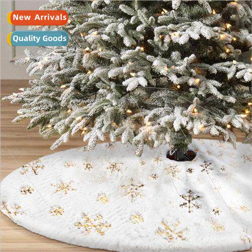 2023 Whe Tree Skirt 90 122cm Plush Beaded Embroidered Christ