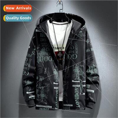 2021 new jacket men spring fall two sides wear big yards nd