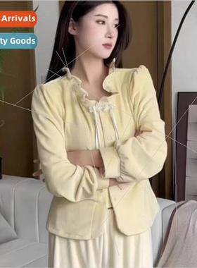 23 new seashore velvet pajamas women fall winter padded coun