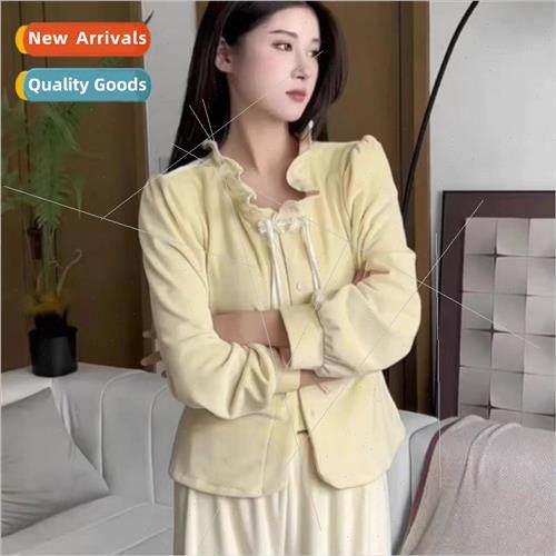 23 new seashore velvet pajamas women fall winter padded coun