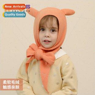 warm windproof hats one all winter scarf Childrens plush