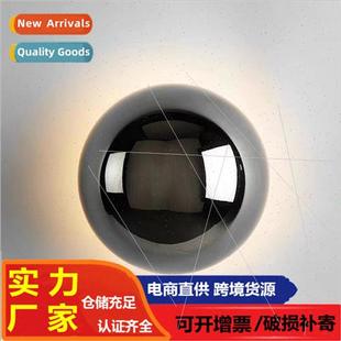 New antique ins plating wall sconce simple round wall sconce