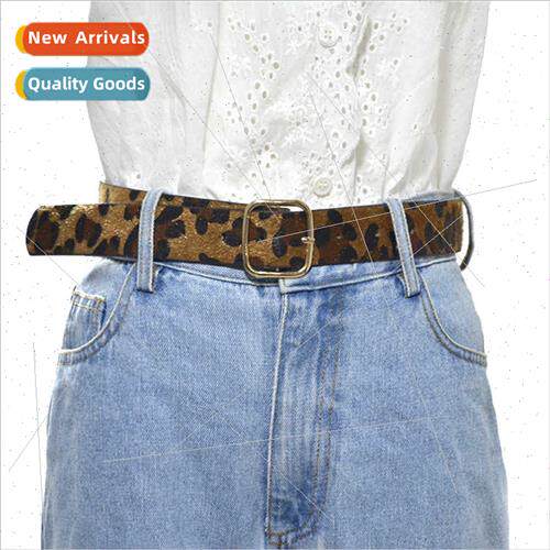 Korea new ladies belt Women sweet fashion sexy leopard suede