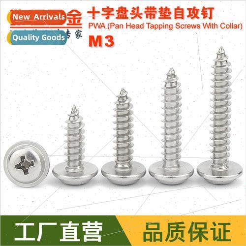 M3*6 8 10 12 16 20mm PWA 304 Phillips pan head tapping screw