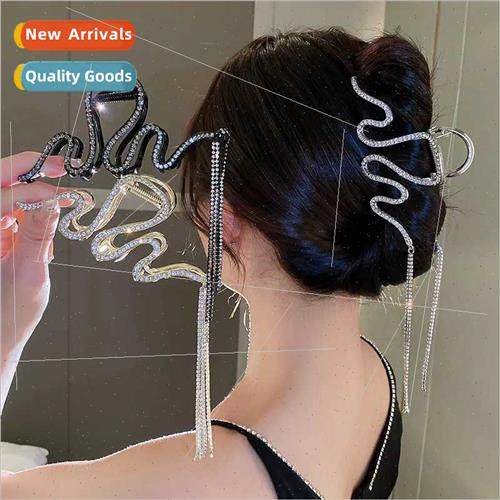 Tassel grab clip female senior sense oversized hair volume m
