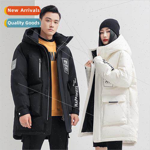 Snow in fly medium-length down jacket men women 2023 new spo