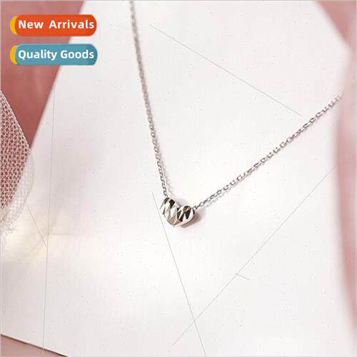 Europe three-dimensional double-sided love heart necklace si