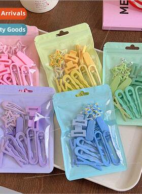 Dopamine girls jewelry set candy color hairpin duckbill clip