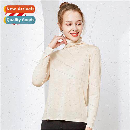 Autumn winter thin silk turtleneck bottoming shirt Korea Sli