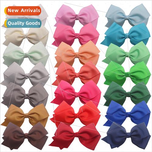 Europe Bow Hair Clips 4inch Threaded Band Children Jewelry 4