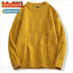 youth winter casual neck round sweater men new fall 2023