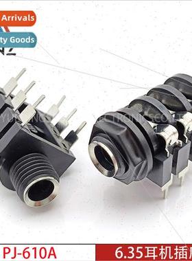 6.35mm headphone socket PJ-610A high six-pin whe port stereo