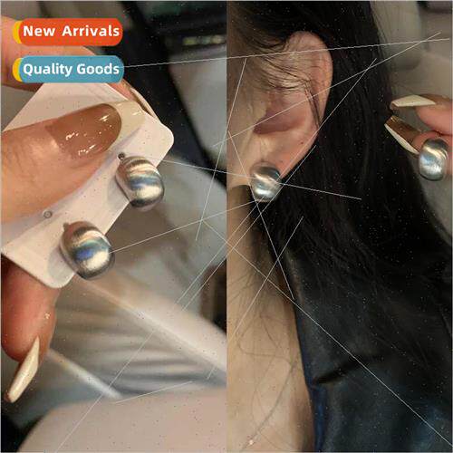 2023 mple brushed pearl earrings niche high-level earrings f