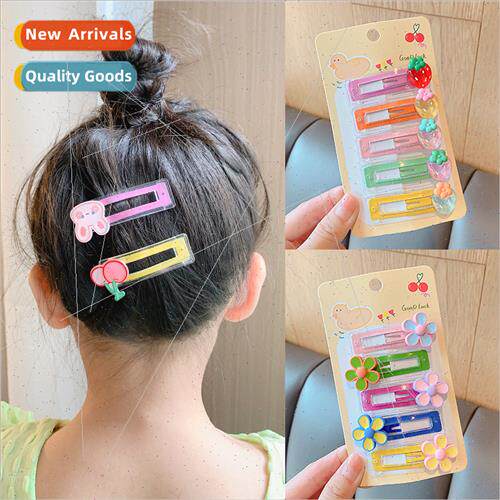 Children side bangs hair clip female cute princess hair card