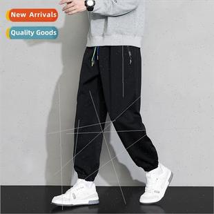 pants fall loose Pants guard casual Korean tid men
