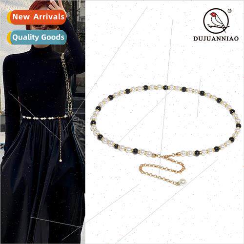 Black whe round pearl waist chain female Hanfu hundred jewel
