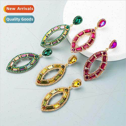 Europe fashion retro alloy rhinestone glass diamond willow l